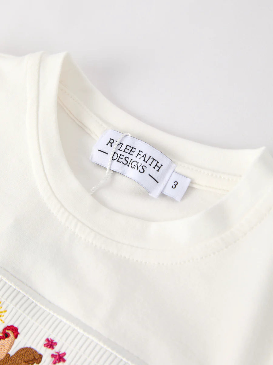Rooster Smock Embroidered Boys Boys' Set