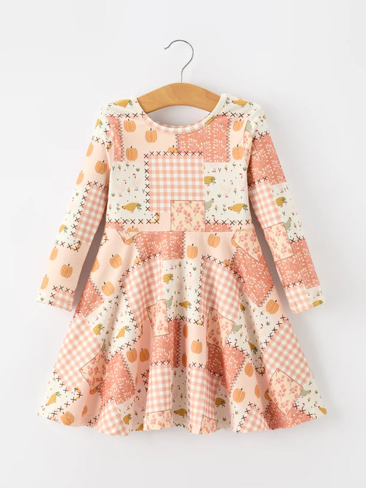 Patchwork Girls Dress