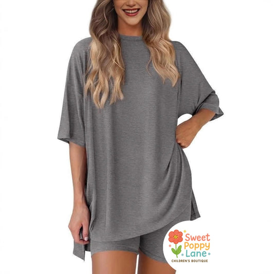 Women’s Casual Tee & Biker Shorts Set