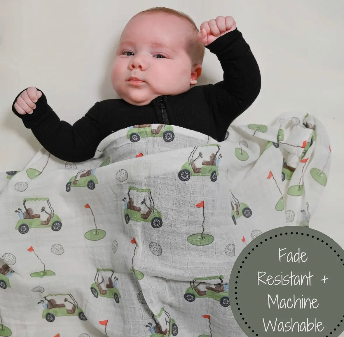 Golf Muslin Swaddle Blanket