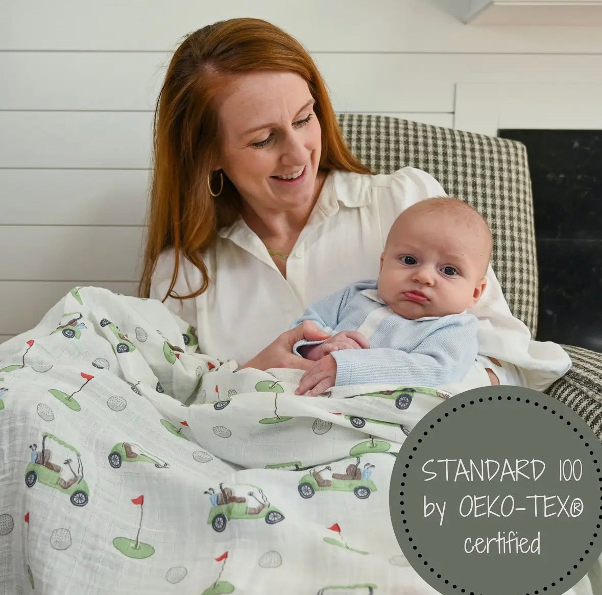 Golf Muslin Swaddle Blanket
