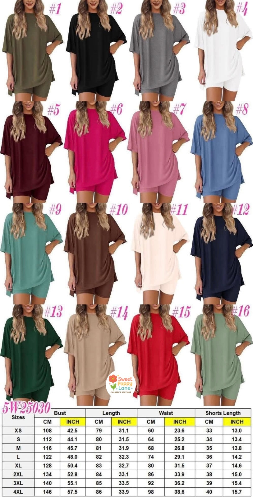 Women’s Casual Tee & Biker Shorts Set