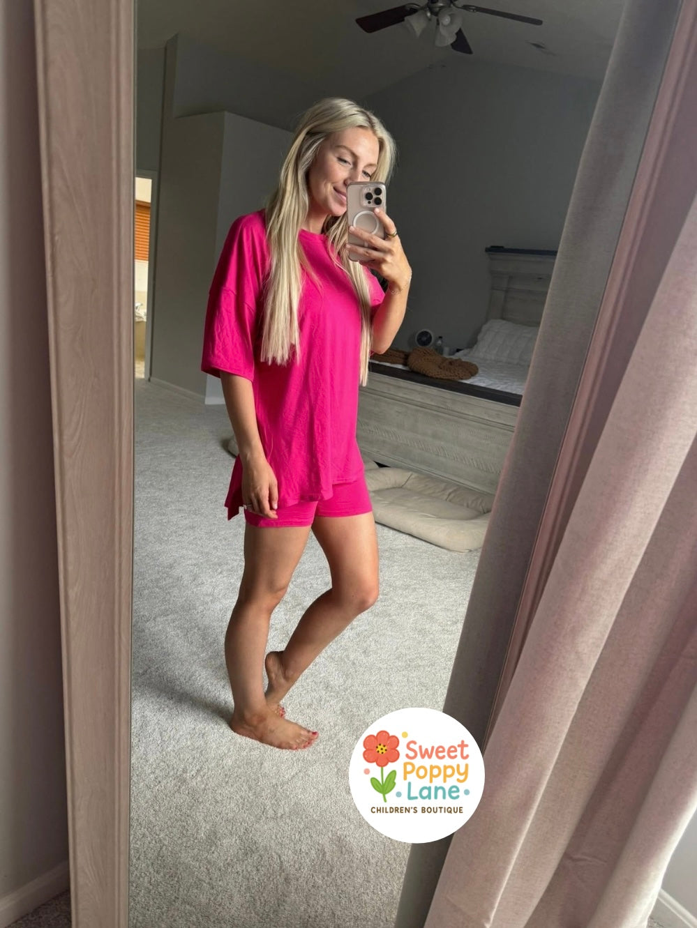 Women’s Casual Tee & Biker Shorts Set