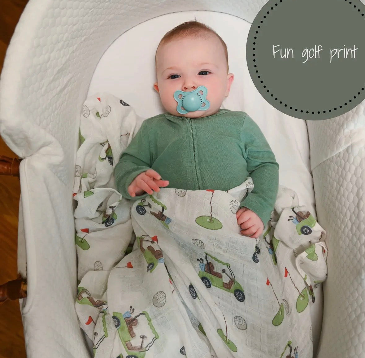 Golf Muslin Swaddle Blanket