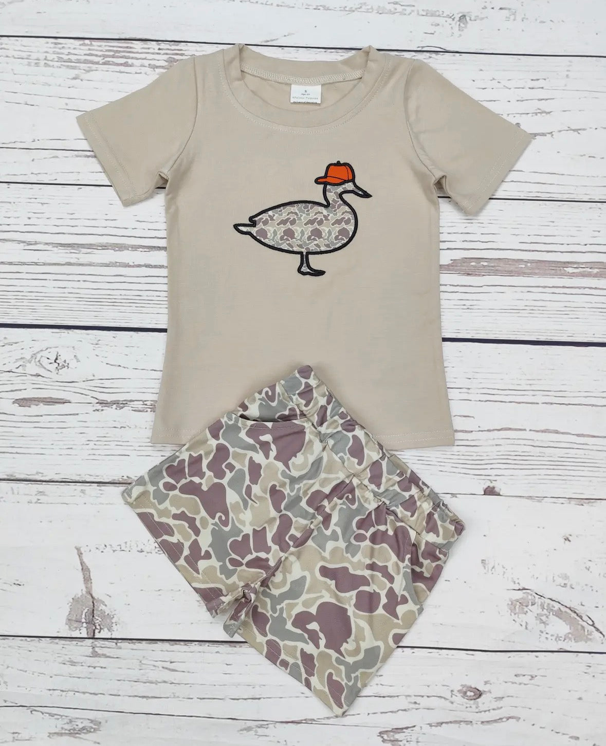 Boys Duck Camo Short Set