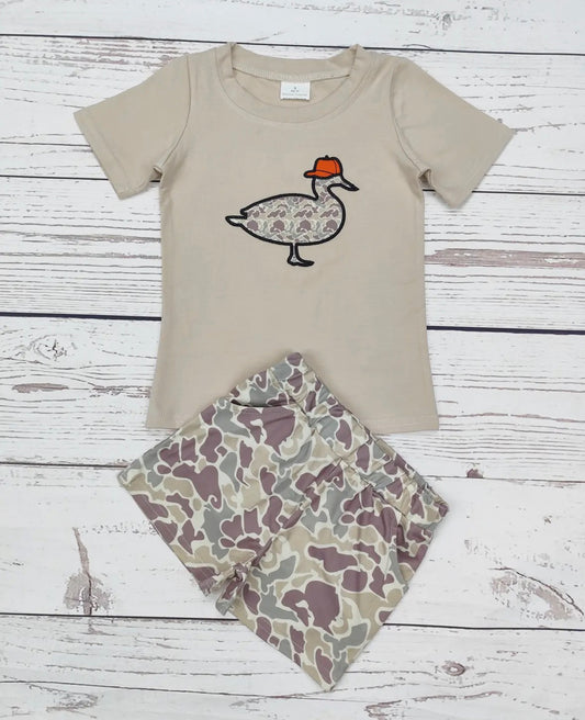 Boys Duck Camo Short Set