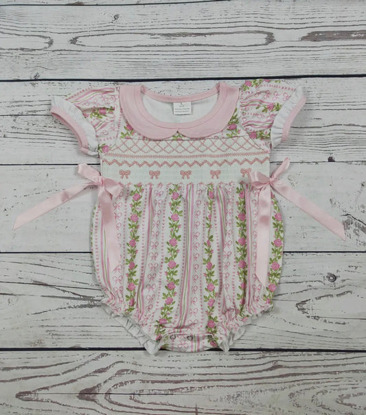 Floral Smocked Bubble