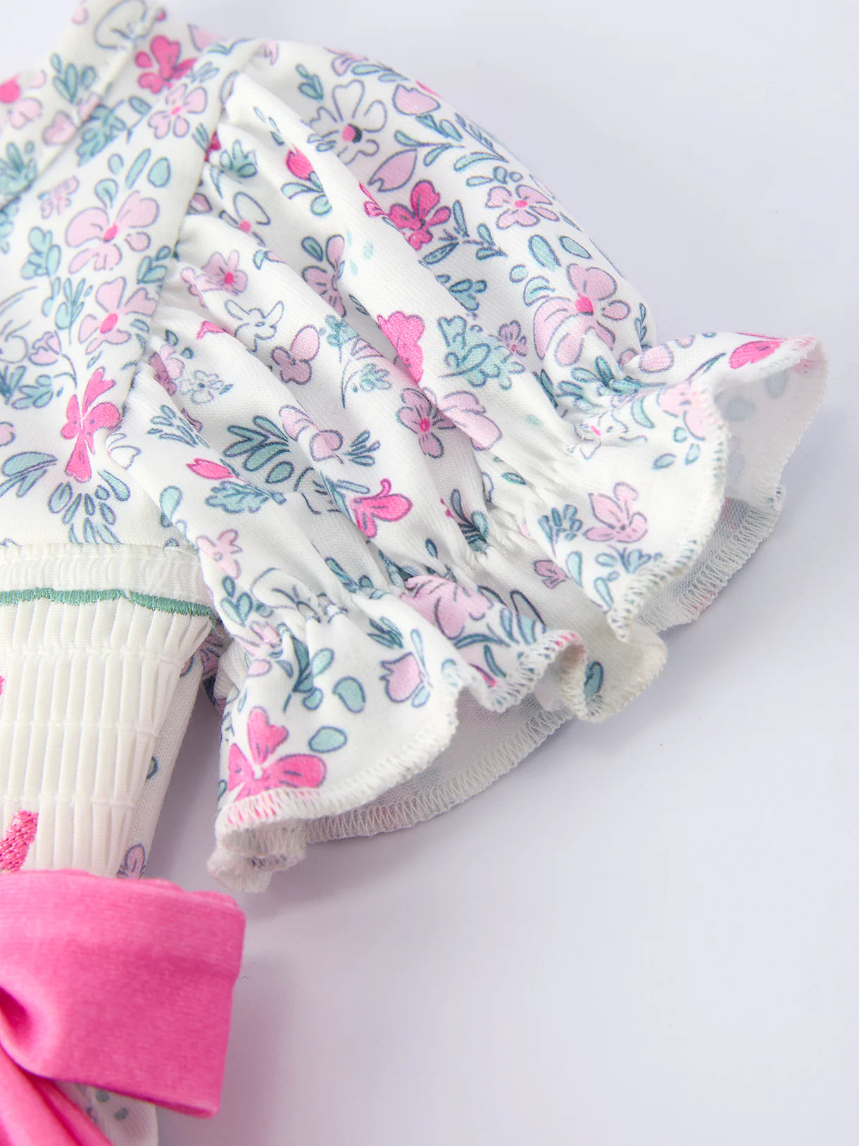 “MAMA'S GIRL” Smocked Baby Girls Bloomer Set