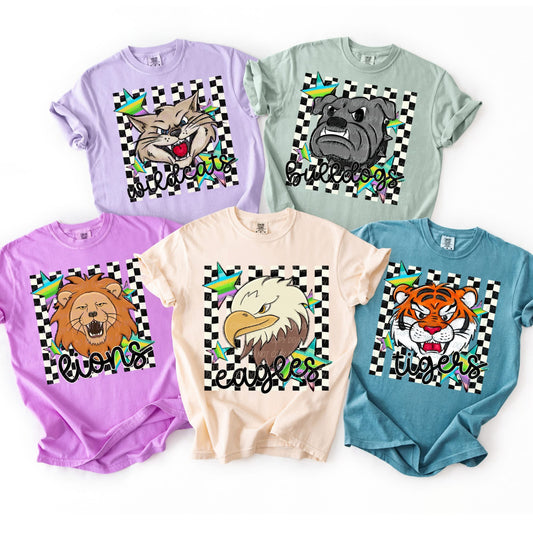 Checkered Mascot Tee - PreOrder