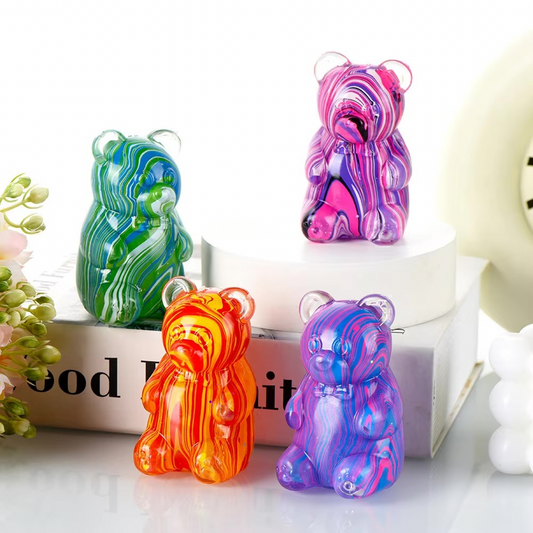 Tie Dye Bear Squish - READY TO SHIP