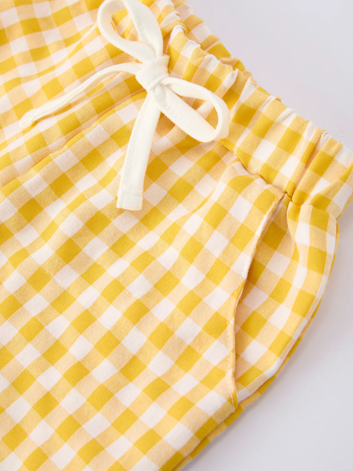 Back to School Crayon Smocked Boys Plaid Shorts Set