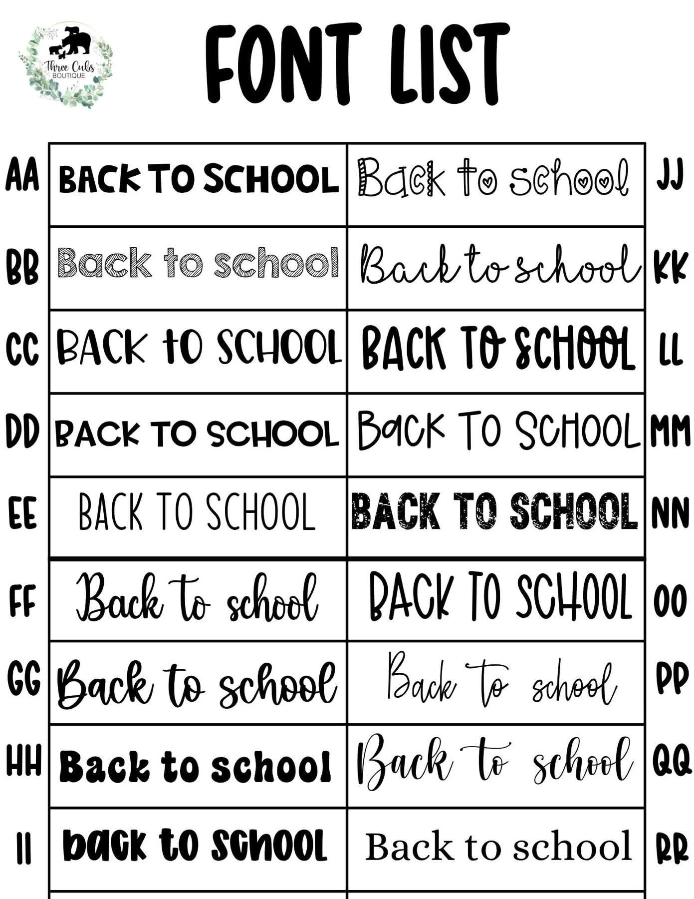 Personalized School Money Envelopes