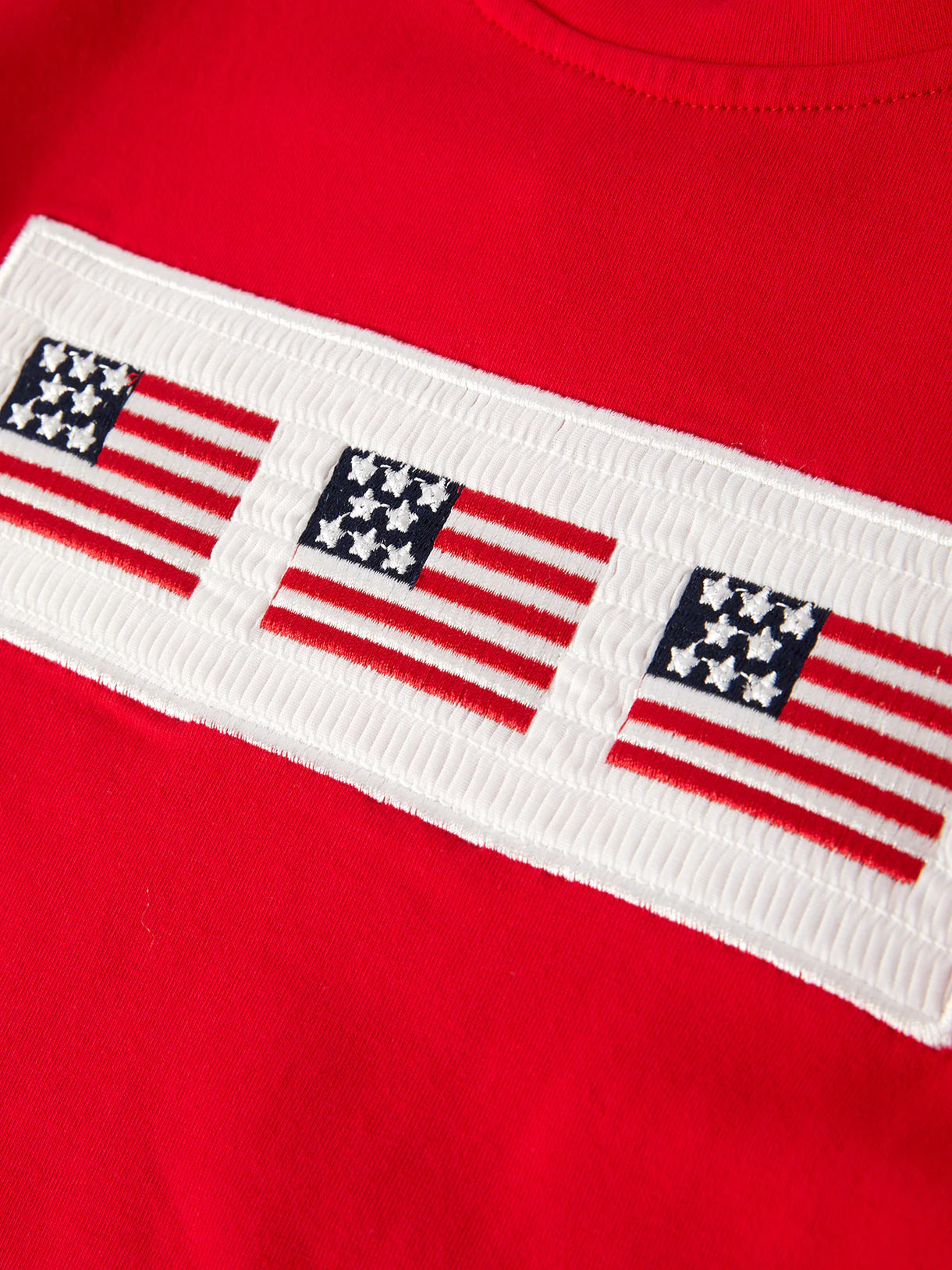 4th of July Flag Embroidery Smocking Boys Set