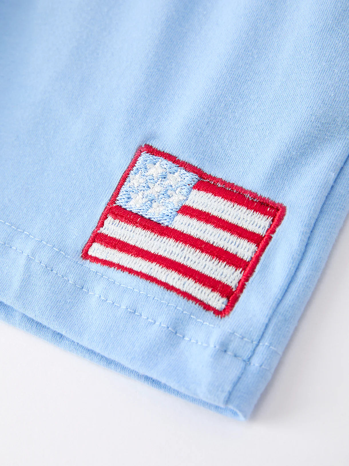 4th of July Flag Boys Set Short Sleeve Top Shorts