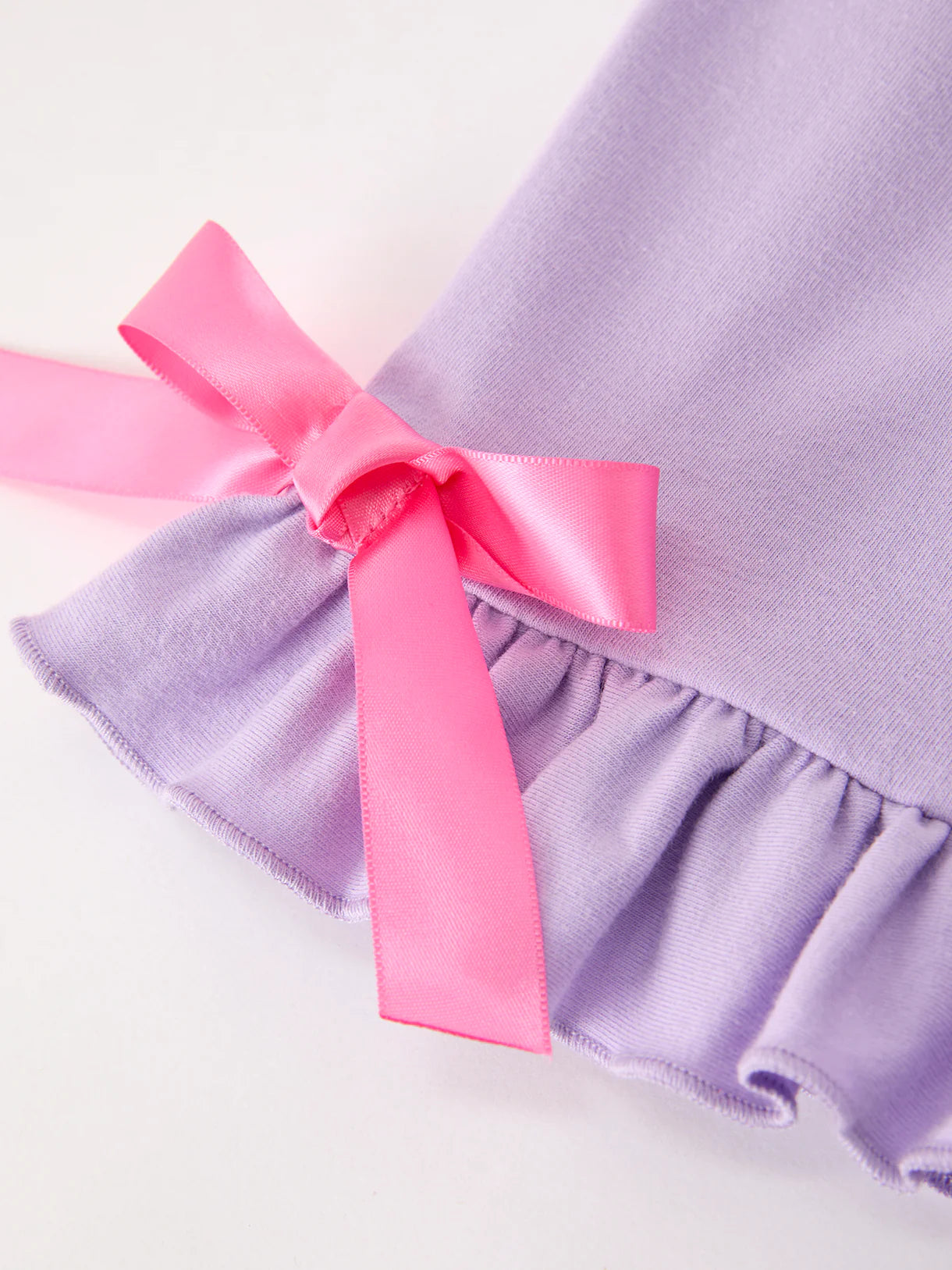 Back To School Crayon Bow Girls Ruffle Shorts Set