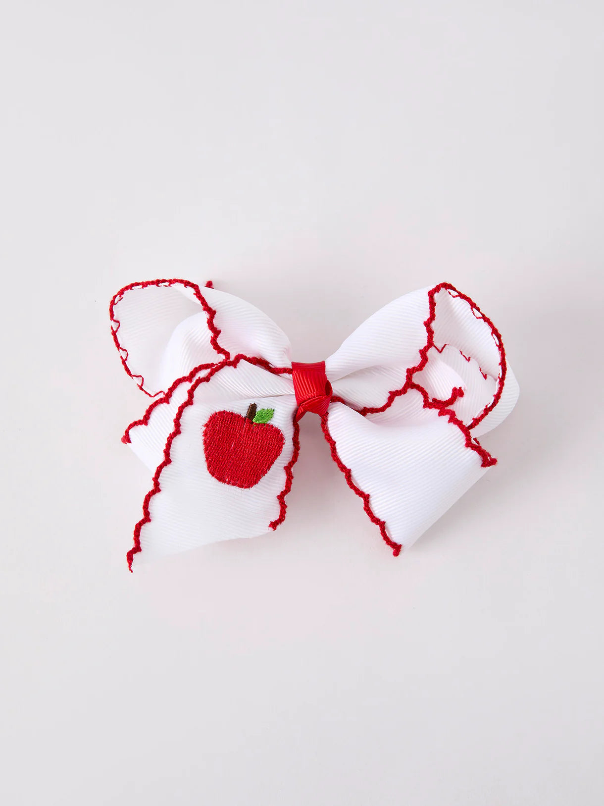 Back-to-school Apple Applique Girls Hairpin 4 Inches/6.25 inches