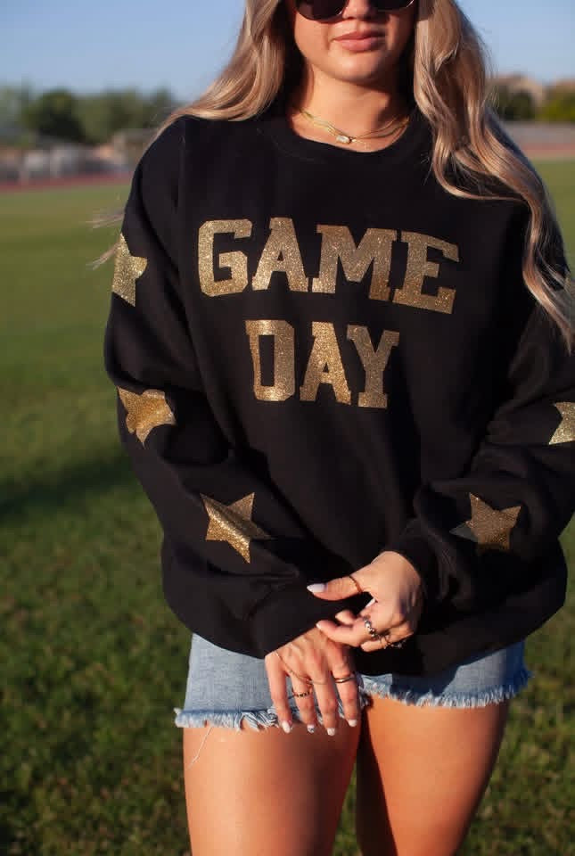 Game Day Glitter Sweatshirts - 3wk TAT