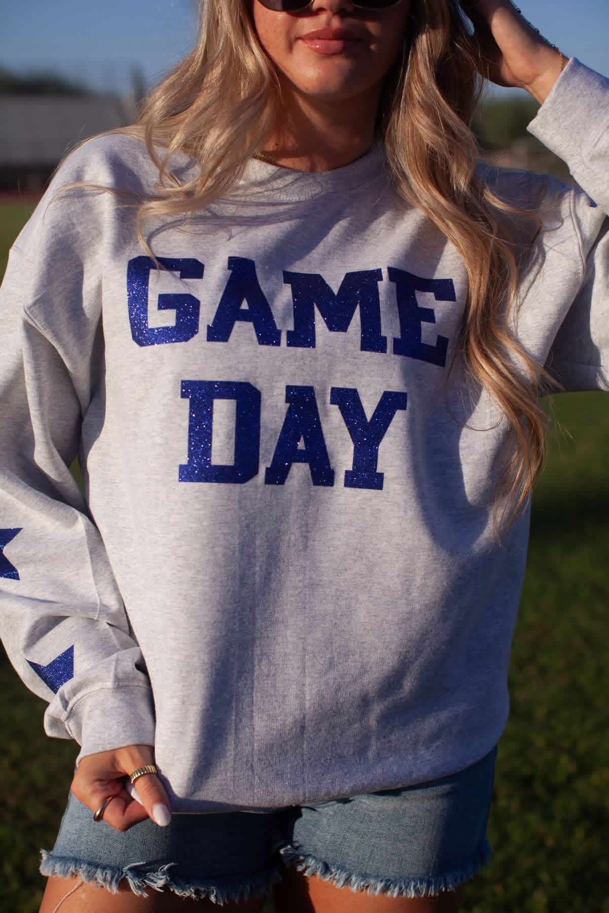 Game Day Glitter Sweatshirts - 3wk TAT