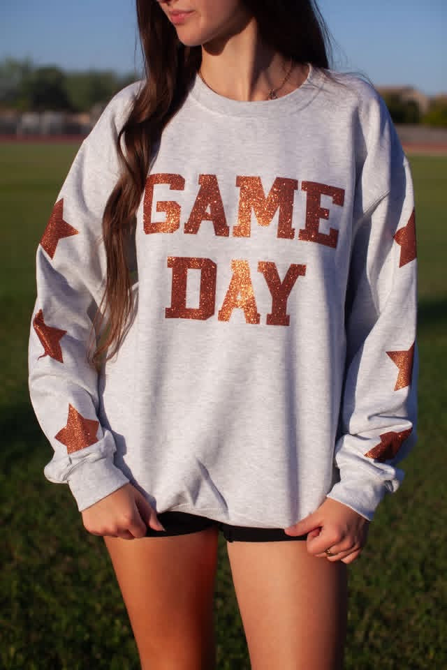 Game Day Glitter Sweatshirts - 3wk TAT