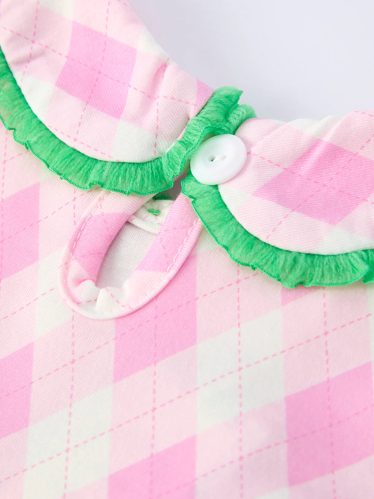 Spring Golf Embroidered Baby Girls Smocked Bow Bloomer Set