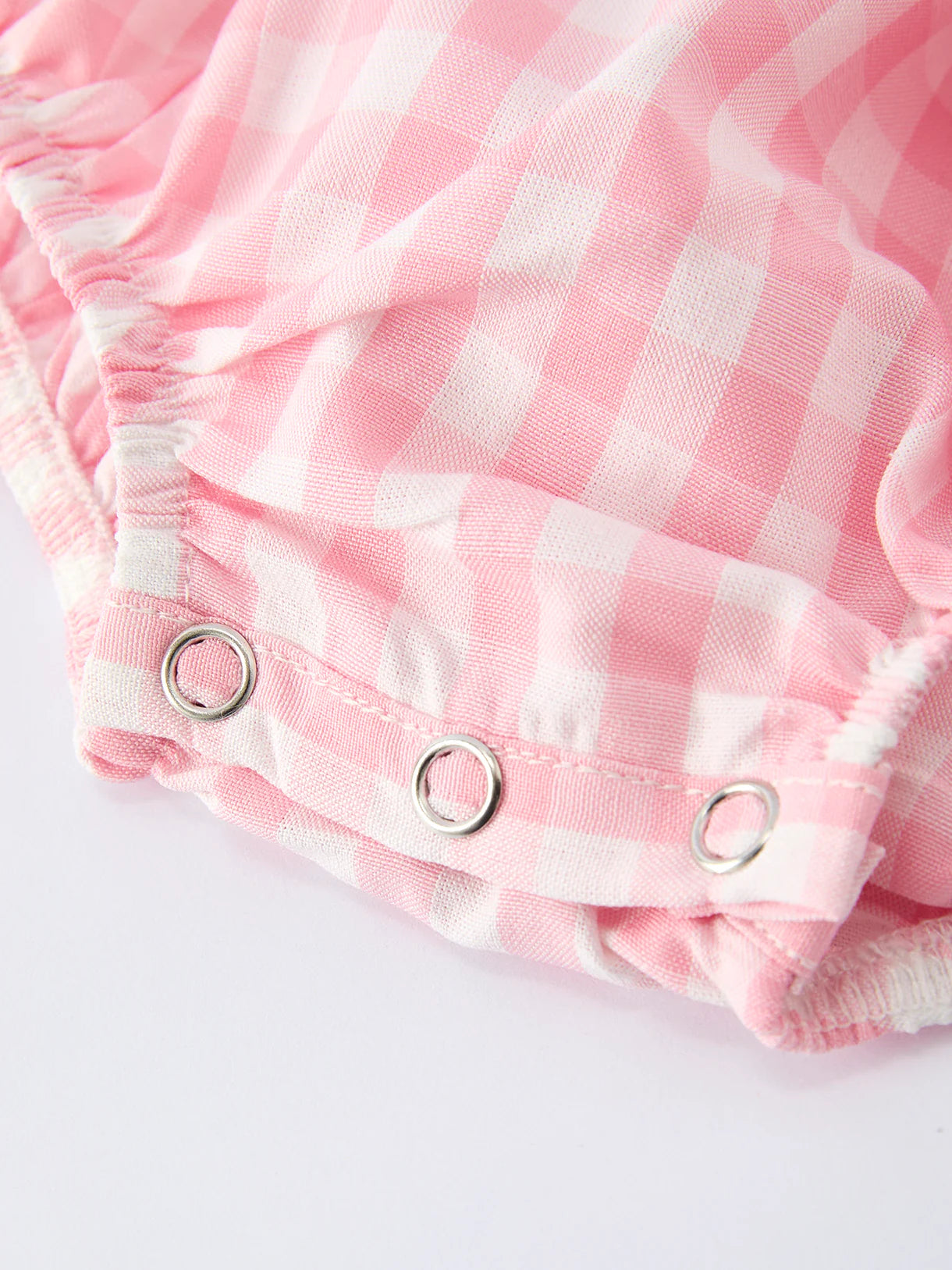Strawberry Embroidery Girl Romper Bow Strap Ruffle