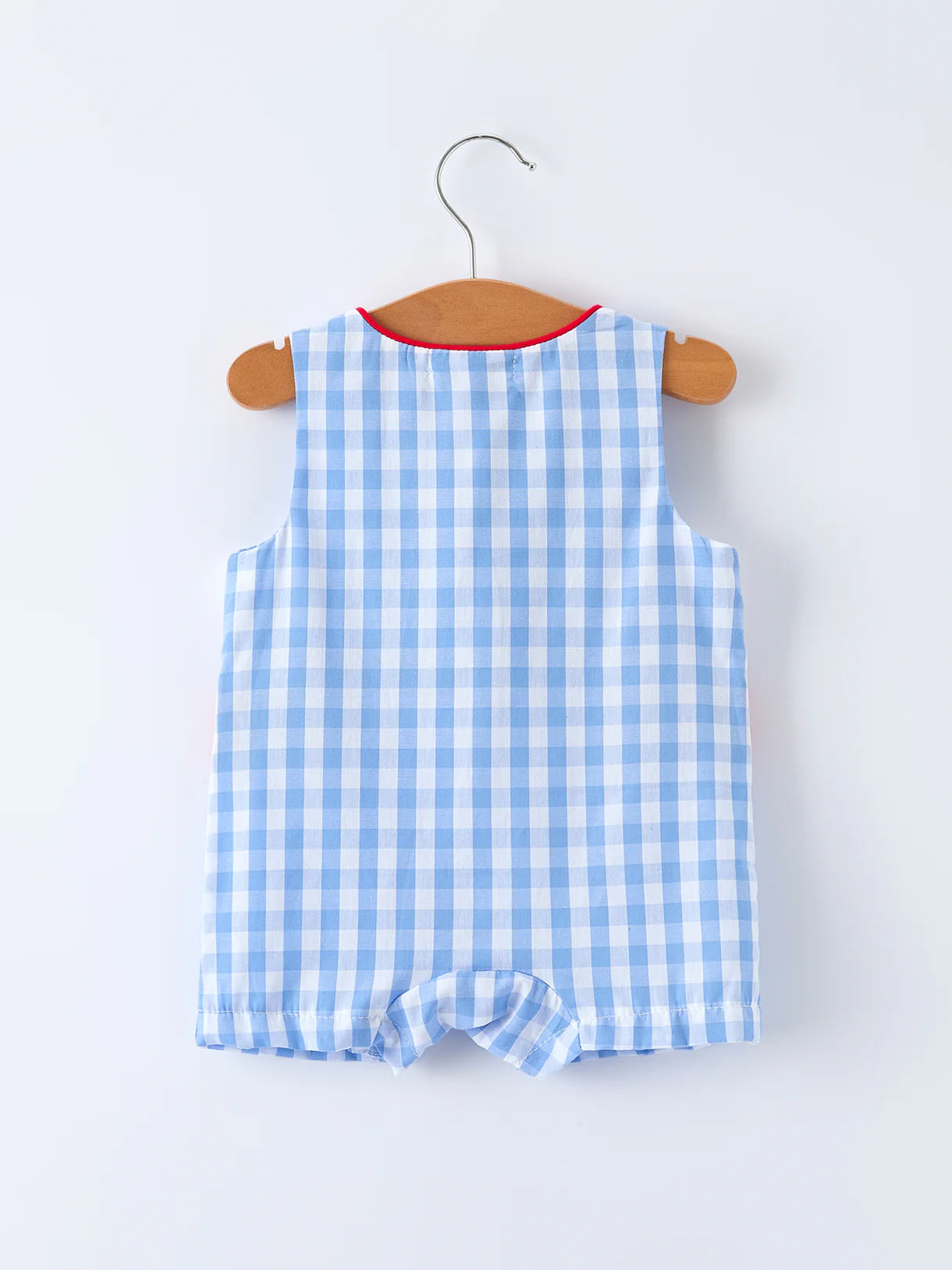 Baby Boys Summer Strawberry Embroidered Smocked Romper